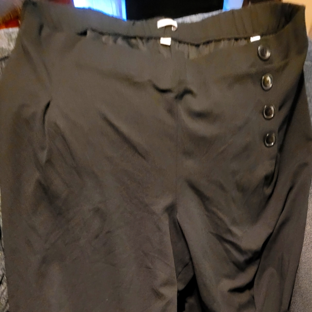 Black Flare Slacks